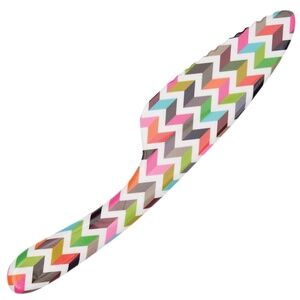 French Bull 11" Melamine Cake Knife - Multicolor Zigzag - Kid friendly